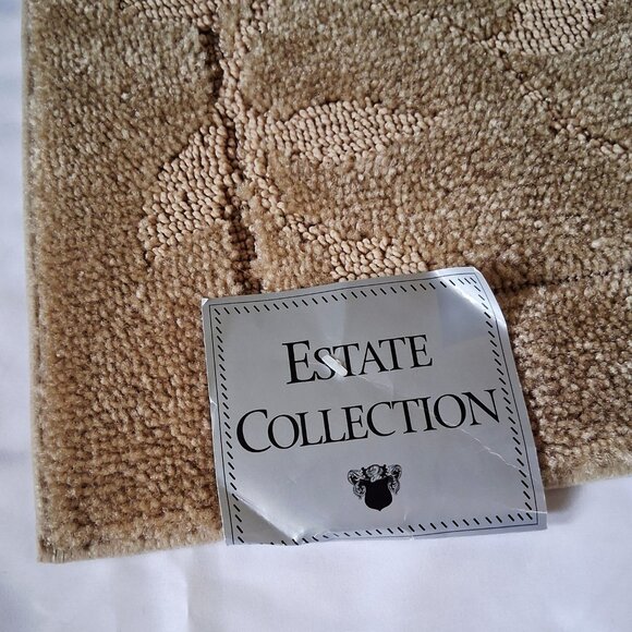NWT Vintage Kohl's Estate Collections Beige "Trellis" Rug - Picture 4 of 10